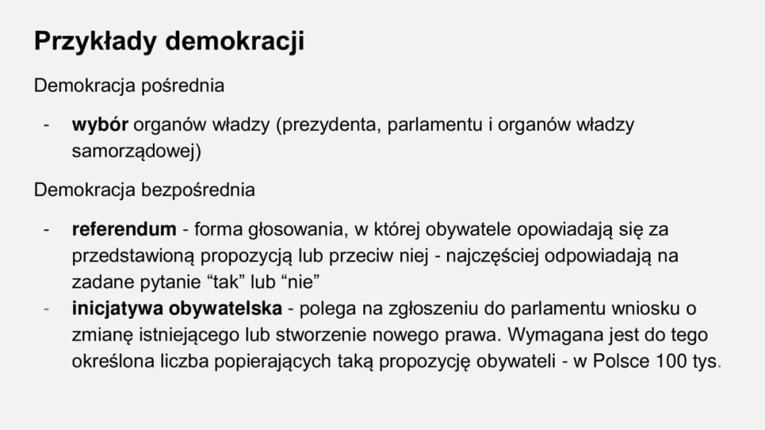 Demokracja pośrednia i bezpośrednia: kluczowe różnice i przykłady
